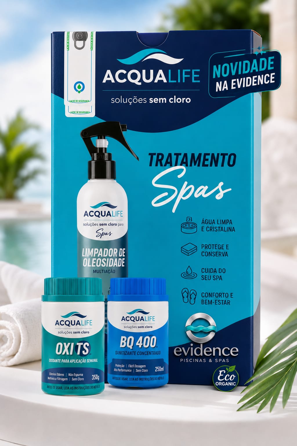 Kit tratamento de Agua sem cloro