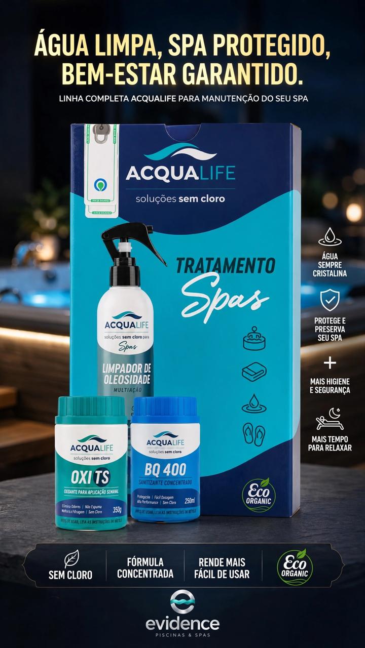 Kit tratamento de Agua sem cloro